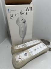 nintendo wii controllers x2 and 2 joysticks