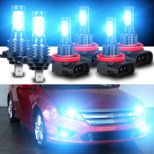 For Ford Fusion 2006-2016 LED Headlights High/Low Beam Fog Light Bulbs Kit 8000K