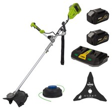Débroussailleuse sans fil 40V + 2 batteries Lithium 4Ah Coupe Ø 250-350 mm
