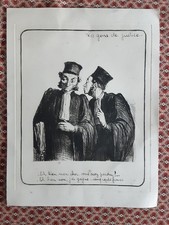 Gravure XXème Honoré Daumier