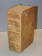 -LIVRE RELIGIEUX XVIII 1704 COUVERTURE VELIN SACROS CONCILII CANONES & DECRETA D