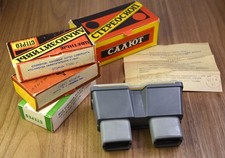 visionneuse 3d stereoscope russe en boite d'origine + 3 boites de vues