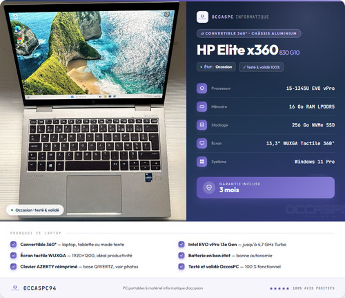 Laptop elite x360 830 g10 - laptop,