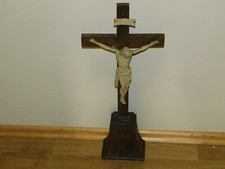 Wood Jesus Christ Mostly Cross! With Verziertem panties! Um 1820