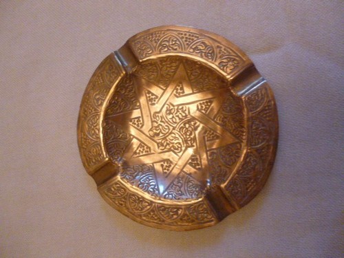 Cendrier cuivre ancien 13cm - cendrier,