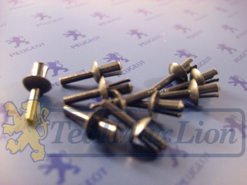 Jeu rivets 5 - rivets, noirs