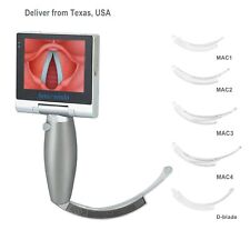 (US Delivery) Video Laryngoscope with disposable blades(MAC1/2/3/4/D-blade)