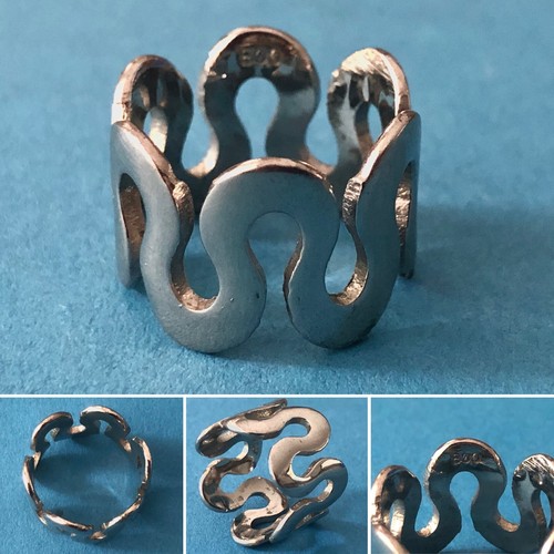 Ancienne bague ondulée - bague,