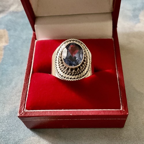 Belle tanzanite argent - argent, massif