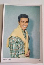 Carte Carton Vintage 1960 Numéro 78 Rex Gildo Distributeur Chewing-gum Brabo 