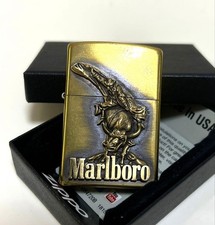 Briquet à huile Zippo Marlboro avec boîte design Cowboy 2006 comme neuf