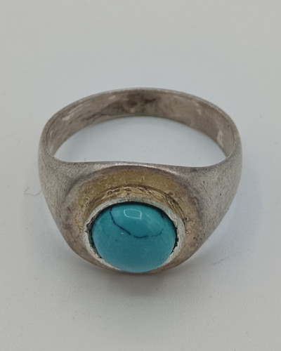Bague argent turquoise - bague, en