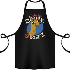 La Vie Est Courte Chien Chihuahua Tablier En Coton 100% Biologique