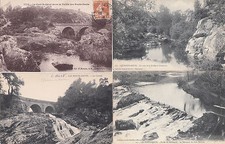 lot 4 cartes postales ancienne