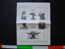 GUILLIET Auxerre Wood Carpentry Machines ADVERTISING VINTAGE