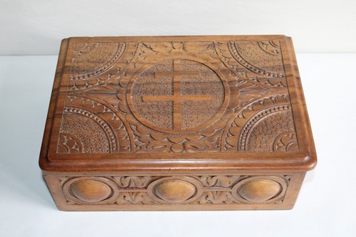 Ancien coffret boite bois - ancien,