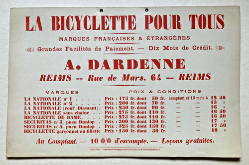 Bicyclette pour tous plv - bicyclette,
