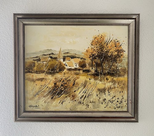 Huile sur panneau bosquet - panneau, "bosquet