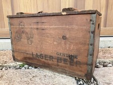 Vintage Wooden Crate Braumeister Brewing Milwaukee Wisconsin Wood Beer Box Lid