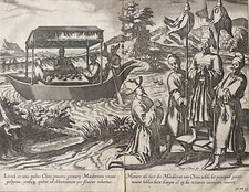 Chine Mandarins Huyghen van Linschoten par Baptista van Doetechum 1604