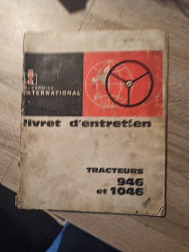 Livret utilisation tracteur - livret, ih