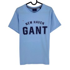 Gant Homme Bleu Logo Col Rond