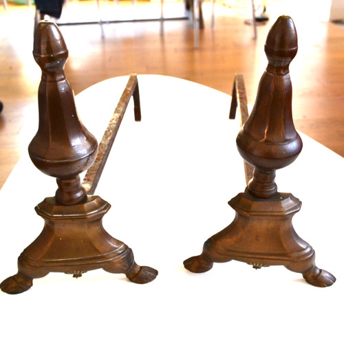 Ancienne paire chenets - de,