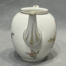 Paris Petite Verseuse Porcelain 19th Century Bouquets