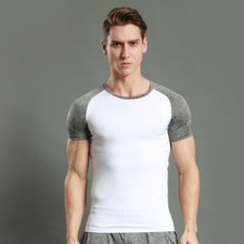 Hommes Gym T-Shirt Manches