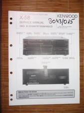 Manuel de Service Kenwood X-58