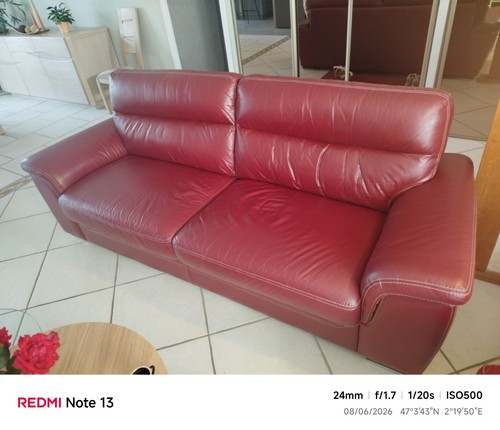 Canapé fauteuil cuir - et,