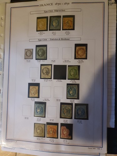 Ancien timbres français - , avant