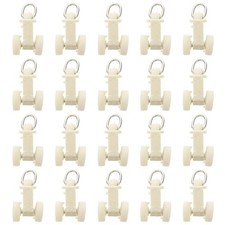  20 Pcs Rouleaux De Rail Rideau Glisseurs Rails Pour Rideaux Poulie Piste À
