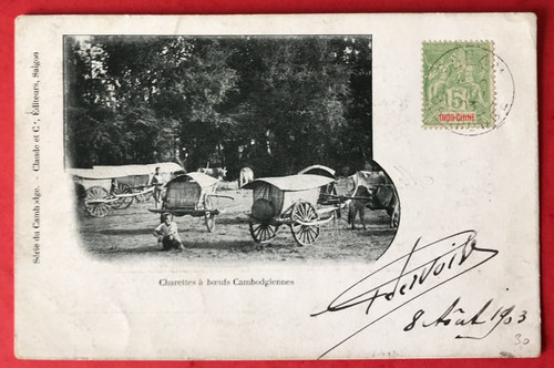 Indochine sur cpa tad - cpa,,