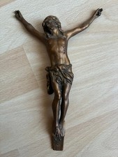 Ancien Christ en bronze sur
