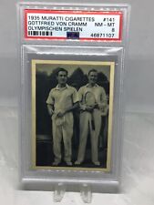 1935 Muratti #141 Gottfried Von Cramm PSA 8 (Top Pop, Pop 2)