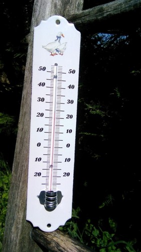 Thermomètre émaillé 25cm