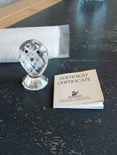 swarovski figurines Hibou Silver Crystal