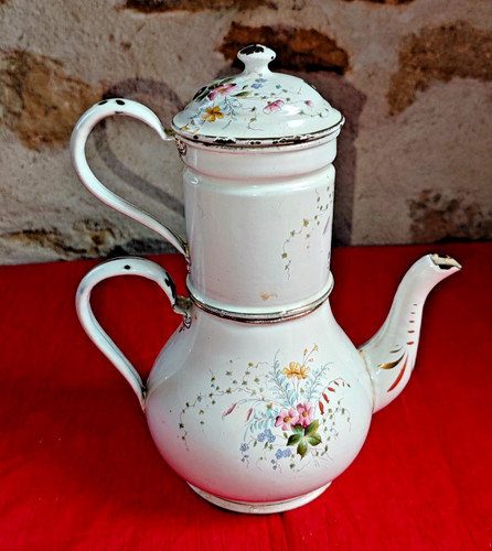 Ancienne cafetière tôle - ancienne,