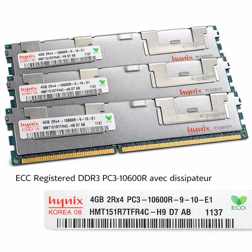 Lot 4go ddr3 - 4go, registered
