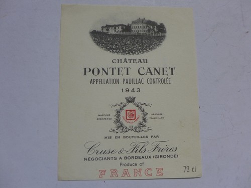 étiquette ancienne château - étiquette,