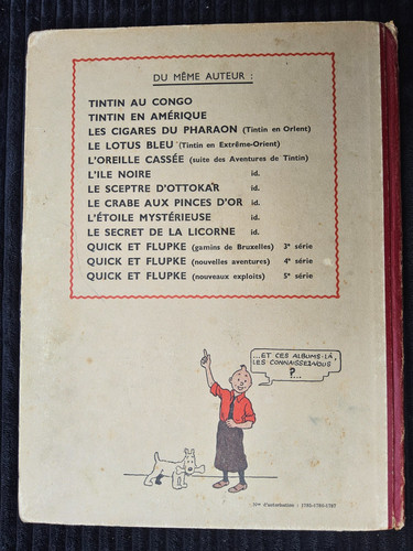Tintin secret de - le, la