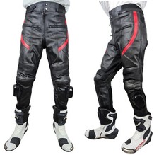 Pantalon Moto Cuir Véritable
