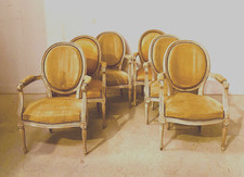 suite de six fauteuils à