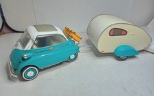 REVELL 1/18 BMW 250 ISETTA + SA CARAVANE CAMPING BON ETAT SANS BOITE gé