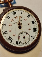 montre gousset ancienne Chronomètre Pour Pièces Verre Absent