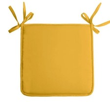 Coussin de chaise jaune soleil
