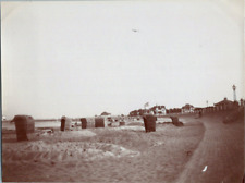 Germany, Lübeck, Travemünde Cabins & Beach, Baltic Vintage Print