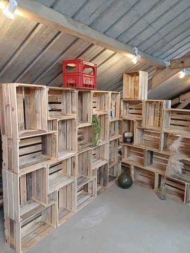 Caisses bois cajettes x3 - caisses,