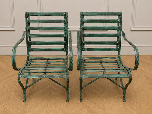 Paire fauteuils jardin - de,